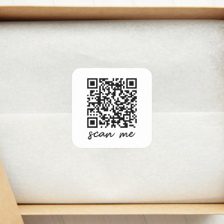 Benutzerdefinierter QR-Code-Aufkleber Quadratischer Aufkleber