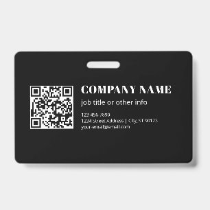 Benutzerdefinierter QR-Code & Bearbeitbarer Retro- Ausweis