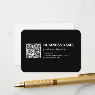 Benutzerdefinierter QR-Code & Bearbeitbarer Retro- Begleitkarte