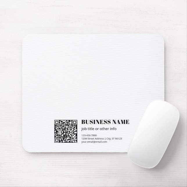 Benutzerdefinierter QR-Code & Bearbeitbarer Retro- Mousepad (Mit Mouse)