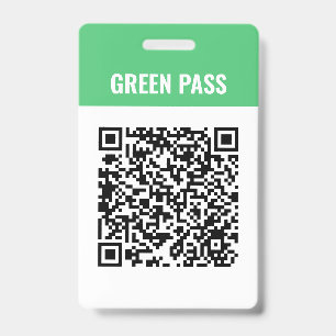 Benutzerdefinierter QR-Code Covid Grüner Pass Ausweis