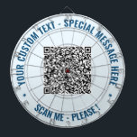 Benutzerdefinierter QR Code Dart Board Benutzerdef Dartscheibe<br><div class="desc">Wählen Sie Farben und Schriftart - Entwerfen Sie Ihre eigenen Personalisierten Dartboards mit Ihren QR Code Scan Info und den Beruflichen Design Dart Boards Geschenk - QR Code hinzufügen - Bild - Foto oder Logo / Text - Name oder andere Infos / mehr - Umgestalten und verschieben oder entfernen /...</div>