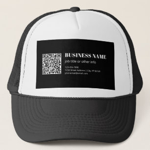 Benutzerdefinierter QR-Code & editierbarer retro-m Truckerkappe