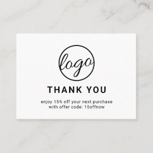 Benutzerdefinierter QR-Code Einfach Schwarz/Weiß-m Rabattkarte