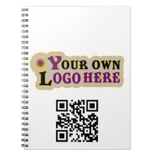 Benutzerdefinierter QR-Code für die Vorderseite un Notizblock