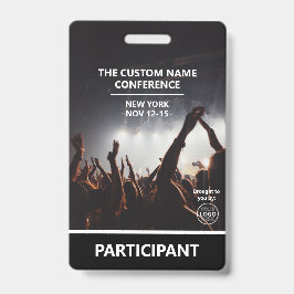 Benutzerdefinierter QR-Code für Konferenzteilnehme Ausweis