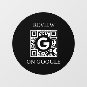 Benutzerdefinierter QR-Code Google Bewertungen G Fensteraufkleber