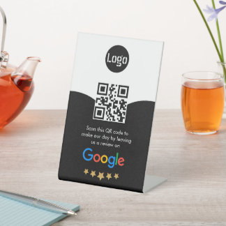 Benutzerdefinierter QR-Code Google Review Sockelschild