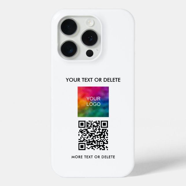 Benutzerdefinierter QR-Code Hochladen von Firmenlo Case-Mate iPhone Hülle (Rückseite)