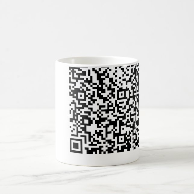 Benutzerdefinierter QR Code Ihr lustiges Mug Gesch Kaffeetasse (Mittel)