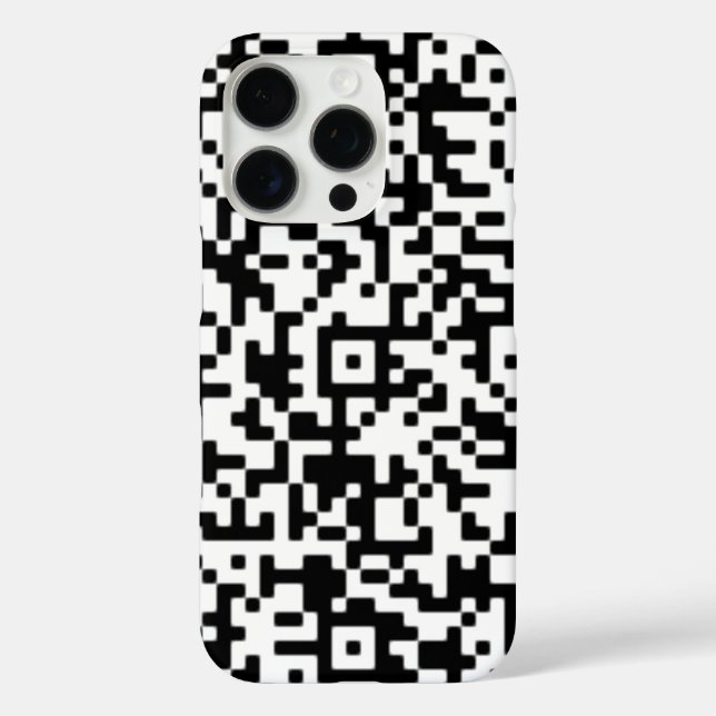 Benutzerdefinierter QR-Code iPhone-Fall Case-Mate iPhone Hülle (Rückseite)