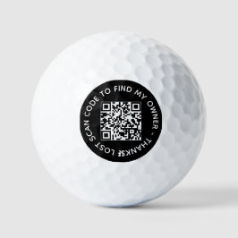 Benutzerdefinierter QR-Code: Kontaktinformationen  Golfball