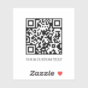 Benutzerdefinierter QR-Code Laden Sie Ihr eigene Aufkleber
