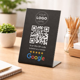 Benutzerdefinierter QR-Code-Logo für Unternehmensb Sockelschild