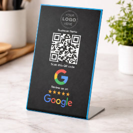 Benutzerdefinierter QR-Code-Logo für Unternehmensb Sockelschild