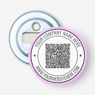 Benutzerdefinierter QR-Code-Logo und Briefmarke-Fl Flaschenöffner