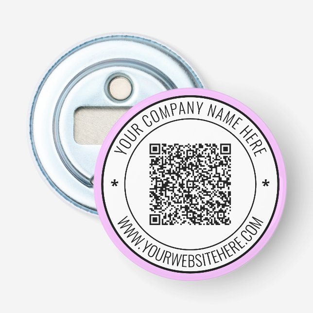 Benutzerdefinierter QR-Code-Logo und Briefmarke-Fl Flaschenöffner (Vorderseite)