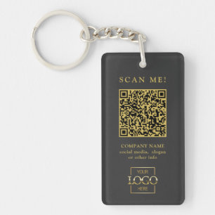 Benutzerdefinierter QR-Code mit Firmenlogo modern Schlüsselanhänger