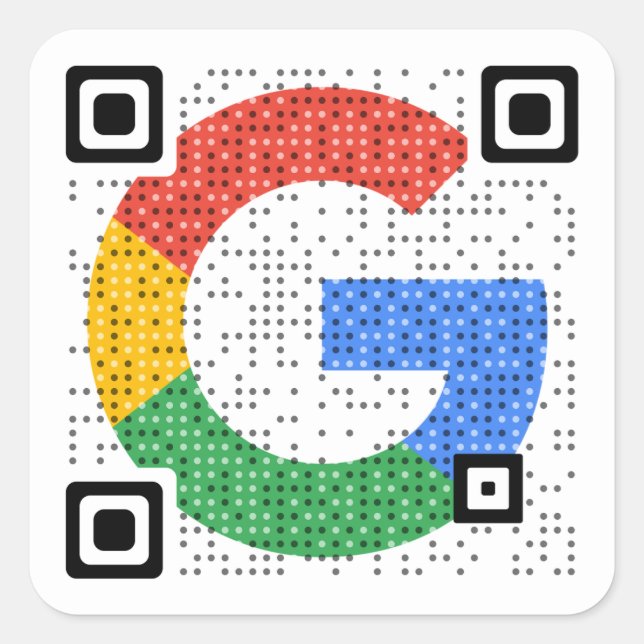 Benutzerdefinierter QR-Code mit Ihrem Logo | Klein Quadratischer Aufkleber (Vorderseite)