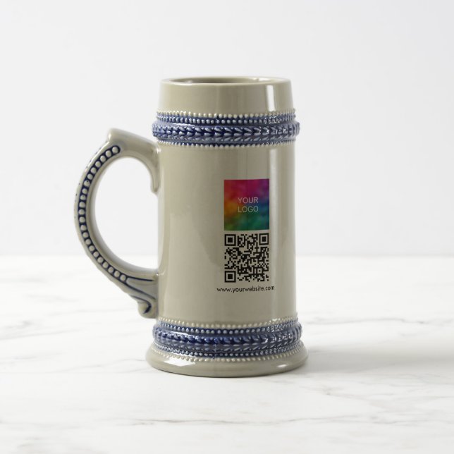 Benutzerdefinierter QR-Code Moderner Template-Uplo Bierglas (Links)
