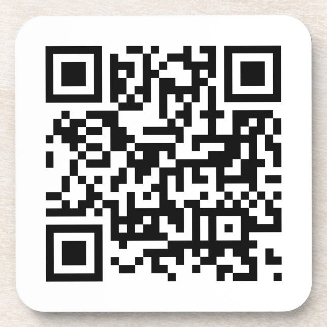 Benutzerdefinierter QR-Code Modernes, einfaches Te Getränkeuntersetzer (Vorderseite)