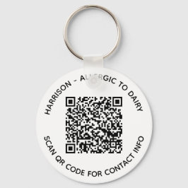 Benutzerdefinierter QR-Code Name Text Kontaktinfor Schlüsselanhänger