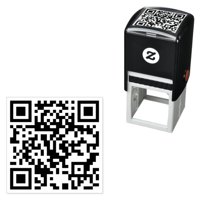 Benutzerdefinierter QR-Code personalisiert scannba Permastempel (Beispiel)
