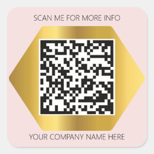 Benutzerdefinierter QR-Code Prüfung bei mir nach  Quadratischer Aufkleber