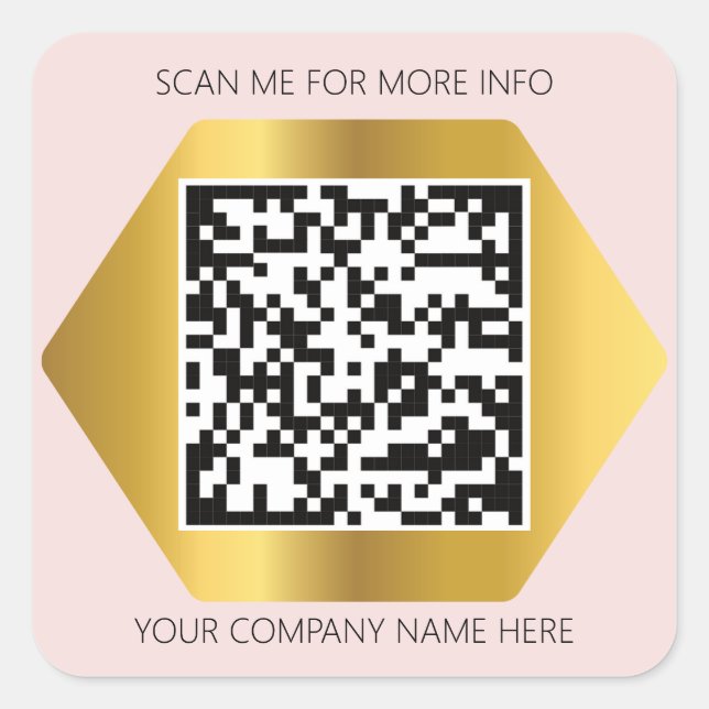 Benutzerdefinierter QR-Code Prüfung bei mir nach r Quadratischer Aufkleber (Vorderseite)