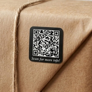Benutzerdefinierter QR-Code Quadratische Aufkleb Quadratischer Aufkleber