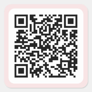 Benutzerdefinierter QR-Code Quadratischer Aufkleber