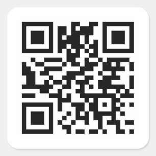 Benutzerdefinierter QR-Code Quadratischer Aufkleber