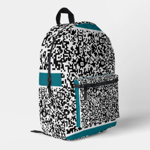 Benutzerdefinierter QR-Code-Scan-Backpack - Farbe  Bedruckter Rucksack