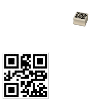 Benutzerdefinierter QR-Code scannbarer Website-Adr Gummistempel