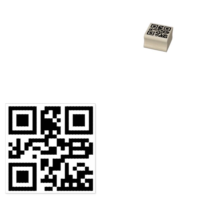 Benutzerdefinierter QR-Code scannbarer Website-Adr Gummistempel (Stempel)