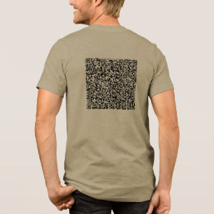 Benutzerdefinierter QR Code Scannen Sie Ihr eigene Tri-Blend Shirt