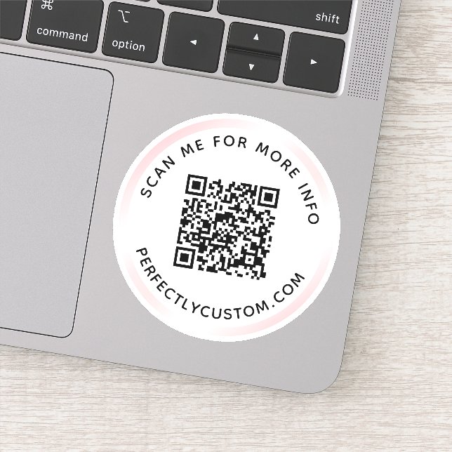 Benutzerdefinierter QR-Code Scannen Sie mich für w Aufkleber (Detail)