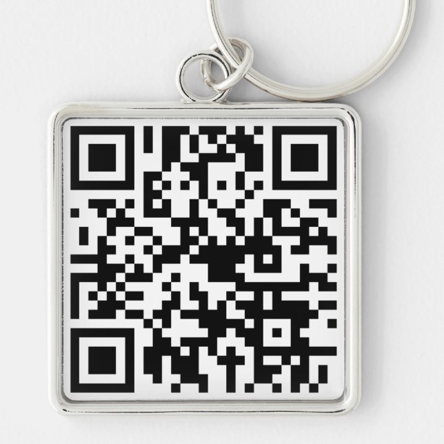 Benutzerdefinierter QR-CODE Schlüsselanhänger (Vorne)