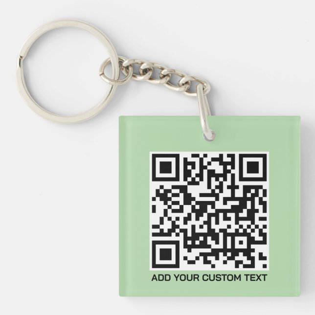 Benutzerdefinierter QR-Code-Schlüsselanhänger – mo Schlüsselanhänger (Vorderseite)