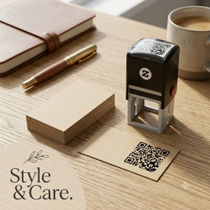 Benutzerdefinierter QR-Code Selbstfarbige Briefmar Permastempel