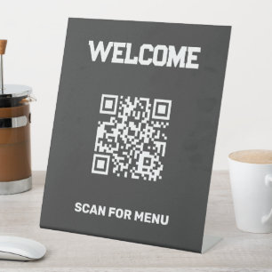 Benutzerdefinierter QR-Code Sockelschild