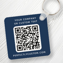 Benutzerdefinierter QR-Code Text doppelseitig dunk Schlüsselanhänger