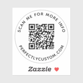 Benutzerdefinierter QR-Code Überprüfen Sie mich fü Aufkleber