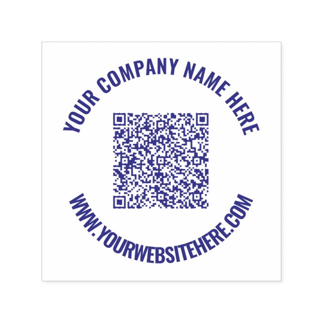 Benutzerdefinierter QR-Code und Briefmarke zur Tex Permastempel (Design)