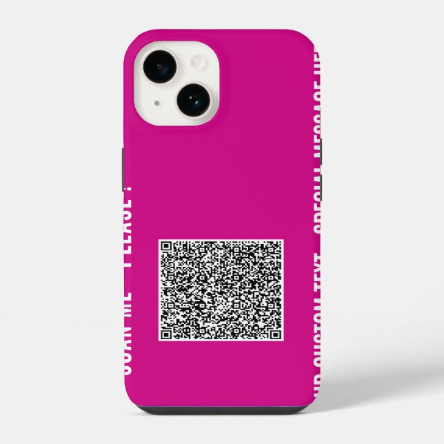 Benutzerdefinierter QR-Code und iPhone Case Wählen Hülle (Rückseite)