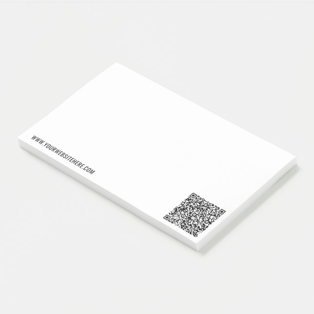 Benutzerdefinierter QR-Code und Post-it®-Hinweise  Post-it Klebezettel (angewinkelt)