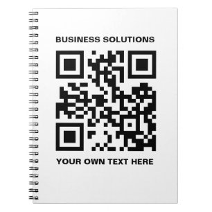 Benutzerdefinierter QR-Code und Text Notizblock