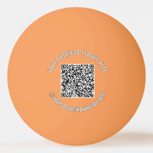 Benutzerdefinierter QR-Code und Text Promotionaler Tischtennisball