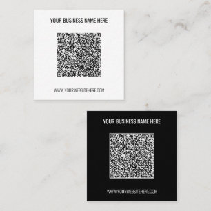 Benutzerdefinierter QR-Code und Text Visitenkarte 