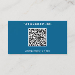 Benutzerdefinierter QR-Code und Text Visitenkarte 
